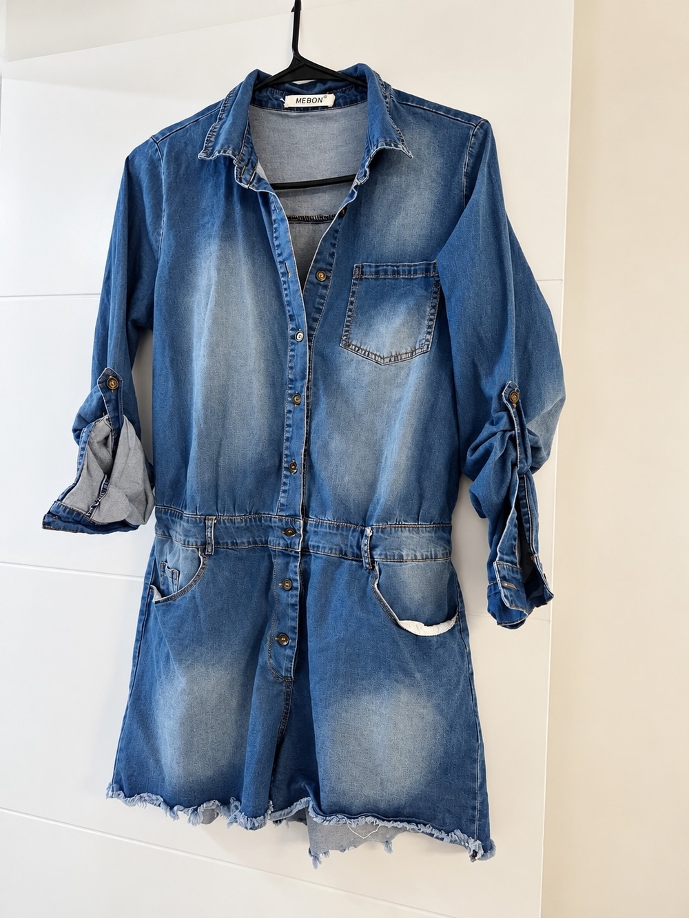 Denim Shorts Romper
